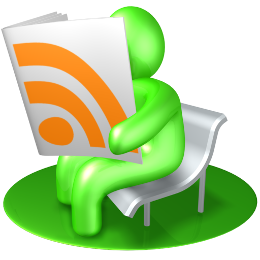Green RSS Reader Icon 512x512 png